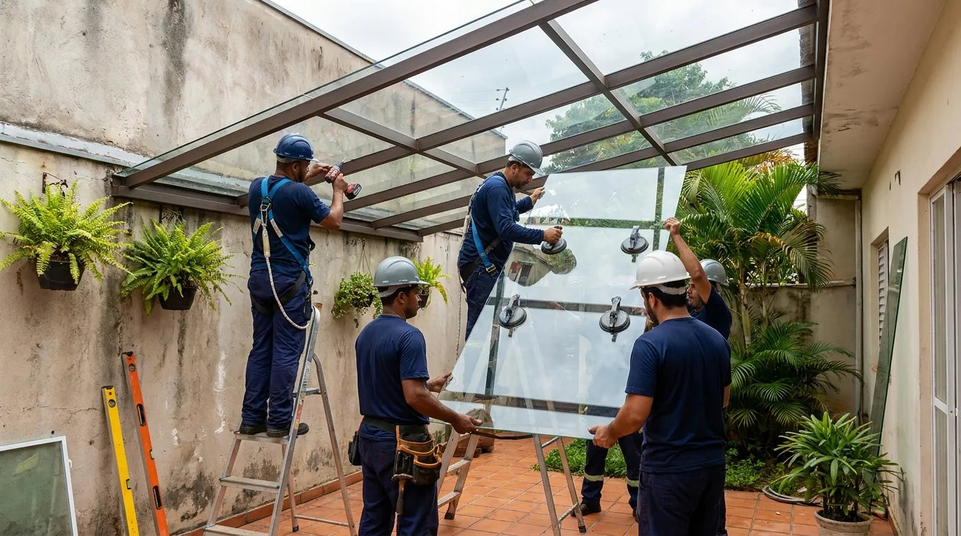 Fechamento de Churrasqueira em Diadema‑SP